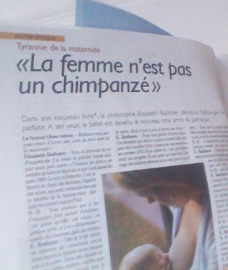 La femme n'est pas un chimpanzé